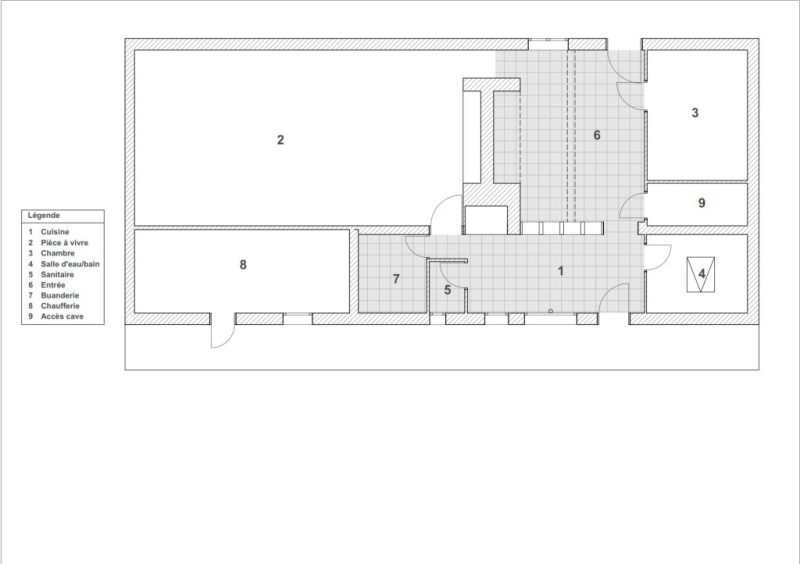 Plan avant Extension Réinvention, résidence secondaire – Noyelles-sur-Mer Nouvelle R
